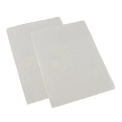 Cream Brushed Cotton Cot Flat Sheet Pair 100% Cotton, 100 X 150 Cm