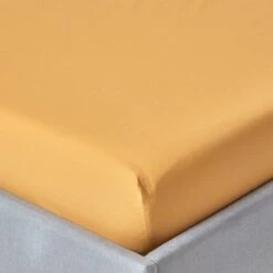 Mustard Yellow Egyptian Cotton Fitted Sheet 200 TC