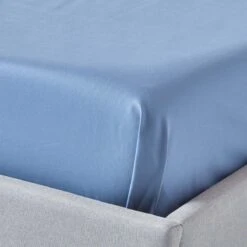 Air Force Blue Egyptian Cotton Flat Sheet 1000 Thread Count 10 Air Force Blue Egyptian Cotton Flat Sheet 1000 Thread Count -Best Homeware Store bl1495 03