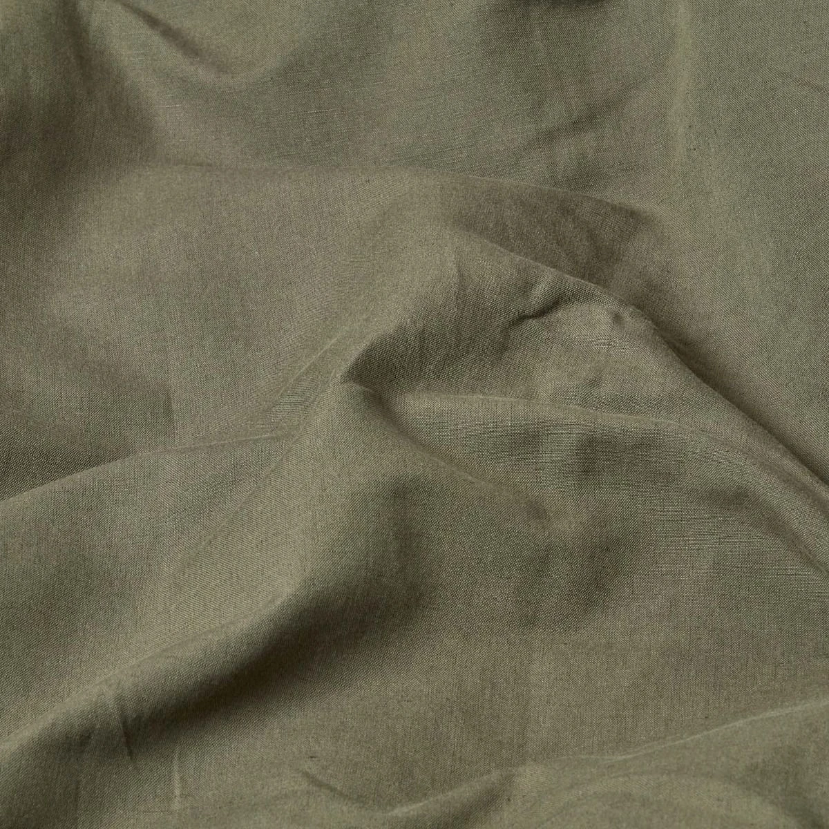 Khaki Green Linen Oxford Pillowcase, King 6 Khaki Green Linen Oxford Pillowcase, King - Image 4