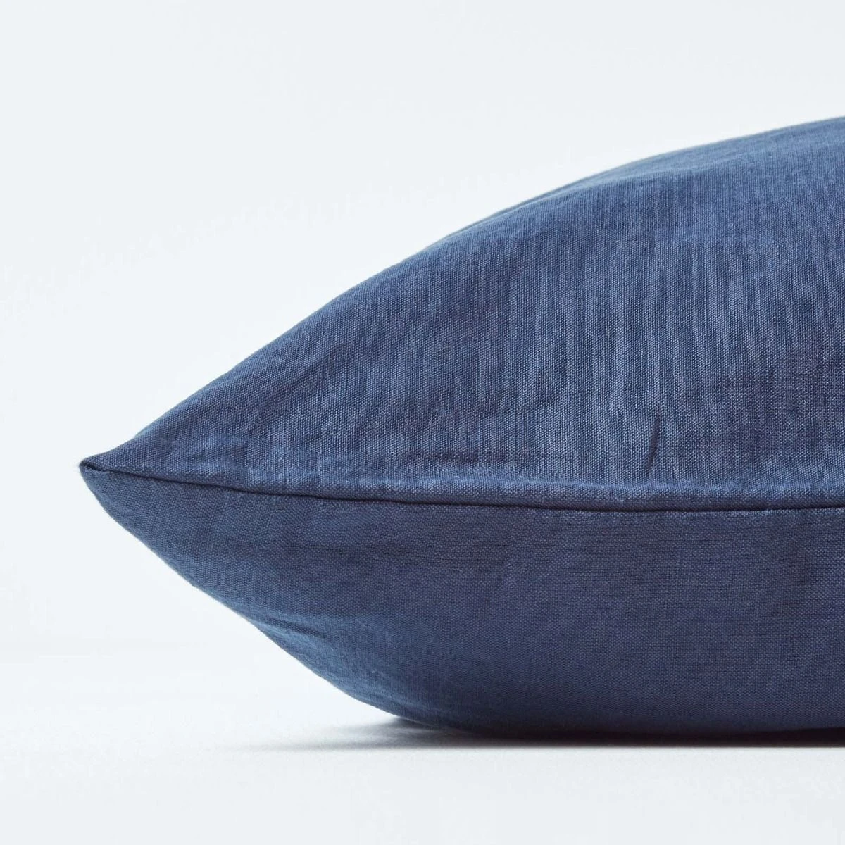 Navy Blue Linen Housewife Pillowcase, King 4 Navy Blue Linen Housewife Pillowcase, King - Image 2