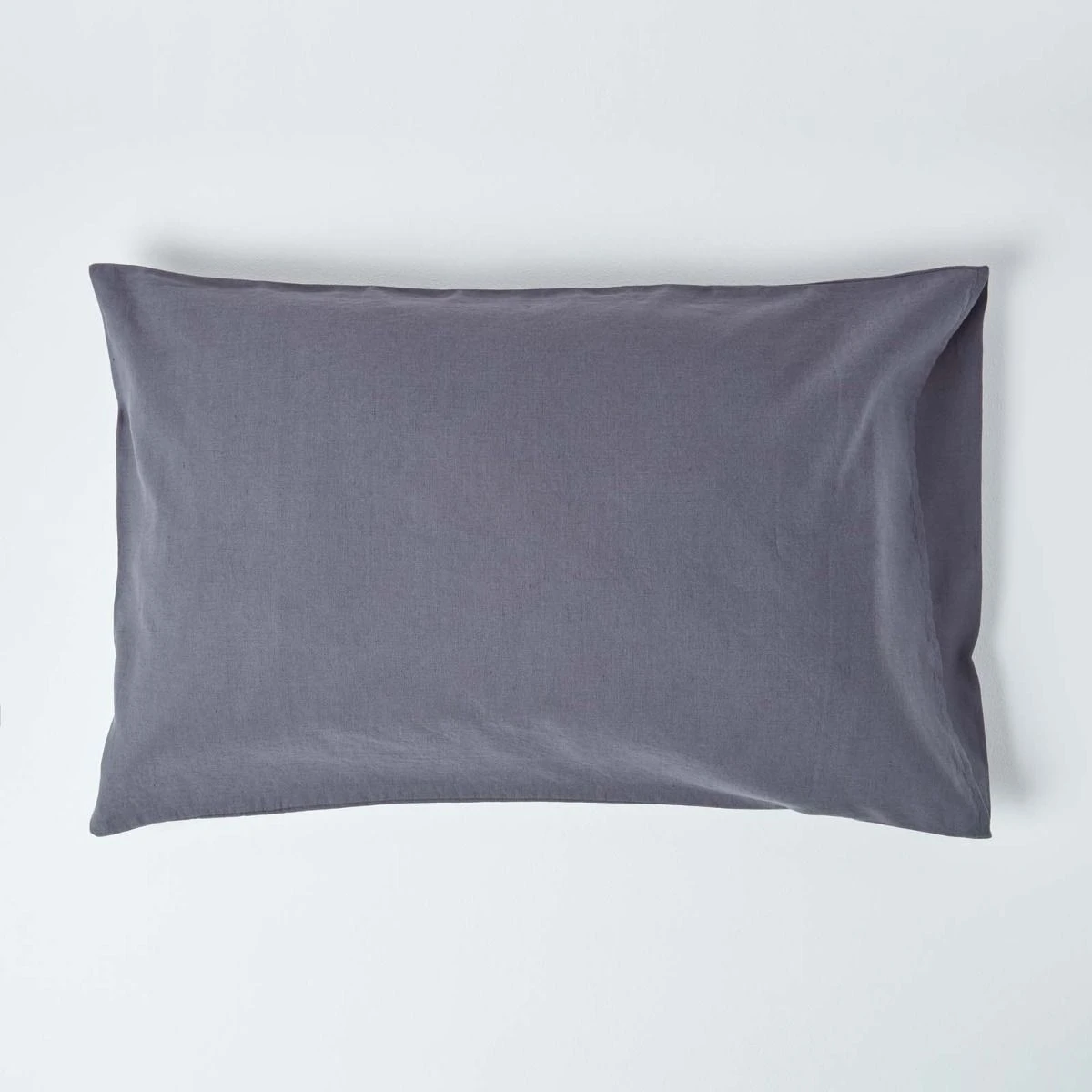 Dark Grey Linen Housewife Pillowcase, King 3 Dark Grey Linen Housewife Pillowcase, King