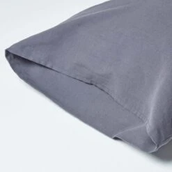 Dark Grey Linen Housewife Pillowcase, King 10 Dark Grey Linen Housewife Pillowcase, King -Best Homeware Store bl1572 3