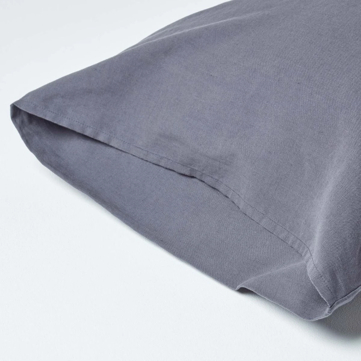 Dark Grey Linen Housewife Pillowcase, King 5 Dark Grey Linen Housewife Pillowcase, King - Image 3