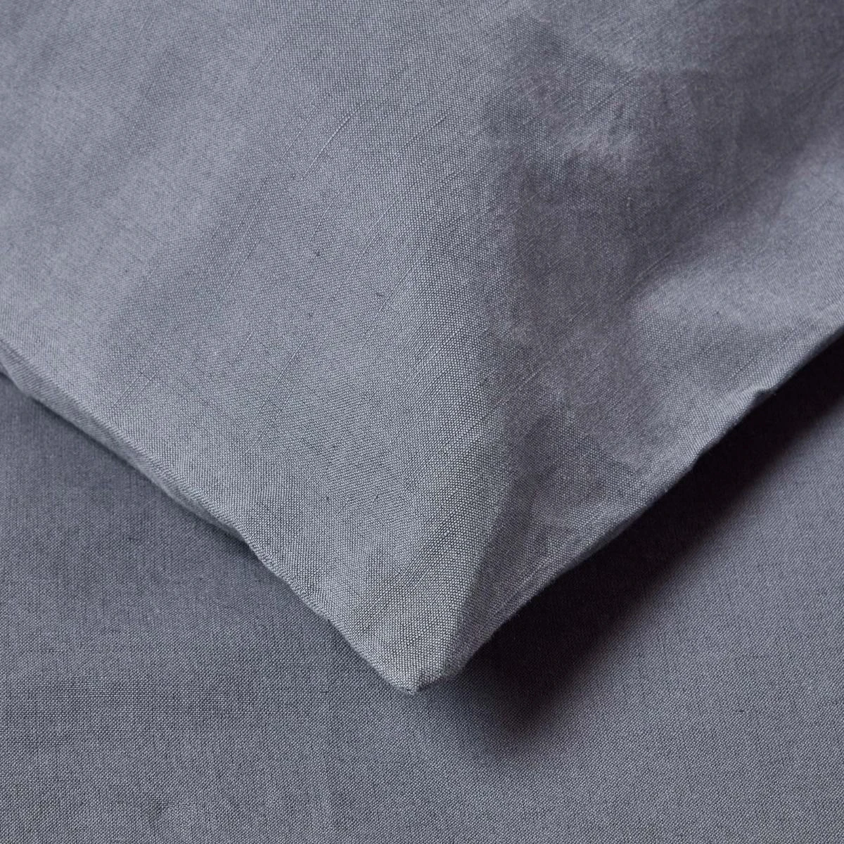 Dark Grey Linen Housewife Pillowcase, King 8 Dark Grey Linen Housewife Pillowcase, King - Image 6