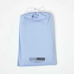 Blue Cotton Cot Bed Duvet Cover Set 200 Thread Count 9 Blue Cotton Cot Bed Duvet Cover Set 200 Thread Count -Best Homeware Store bl1715d 05