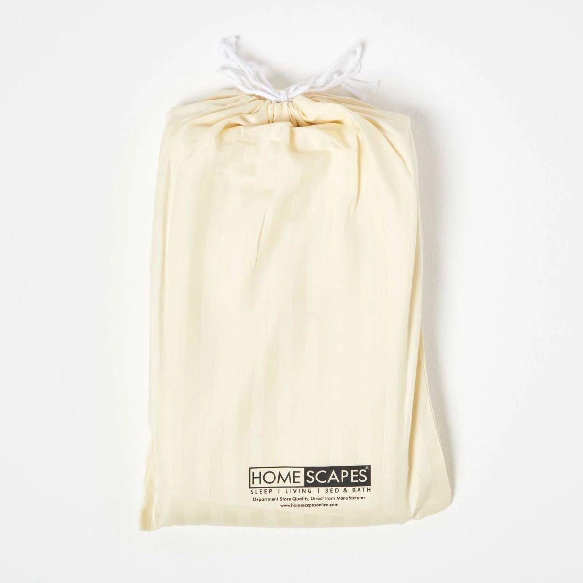 Yellow Cotton Stripe Cot Bed Fitted Sheets 330 Thread Count, 2 Pack 7 Yellow Cotton Stripe Cot Bed Fitted Sheets 330 Thread Count, 2 Pack - Image 5