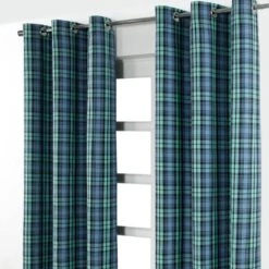 Best Homeware Store -Best Homeware Store black watch tartan ready made eyelet curtain pair 3