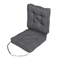 Charcoal Grey Cotton Travel Support Booster Cushion