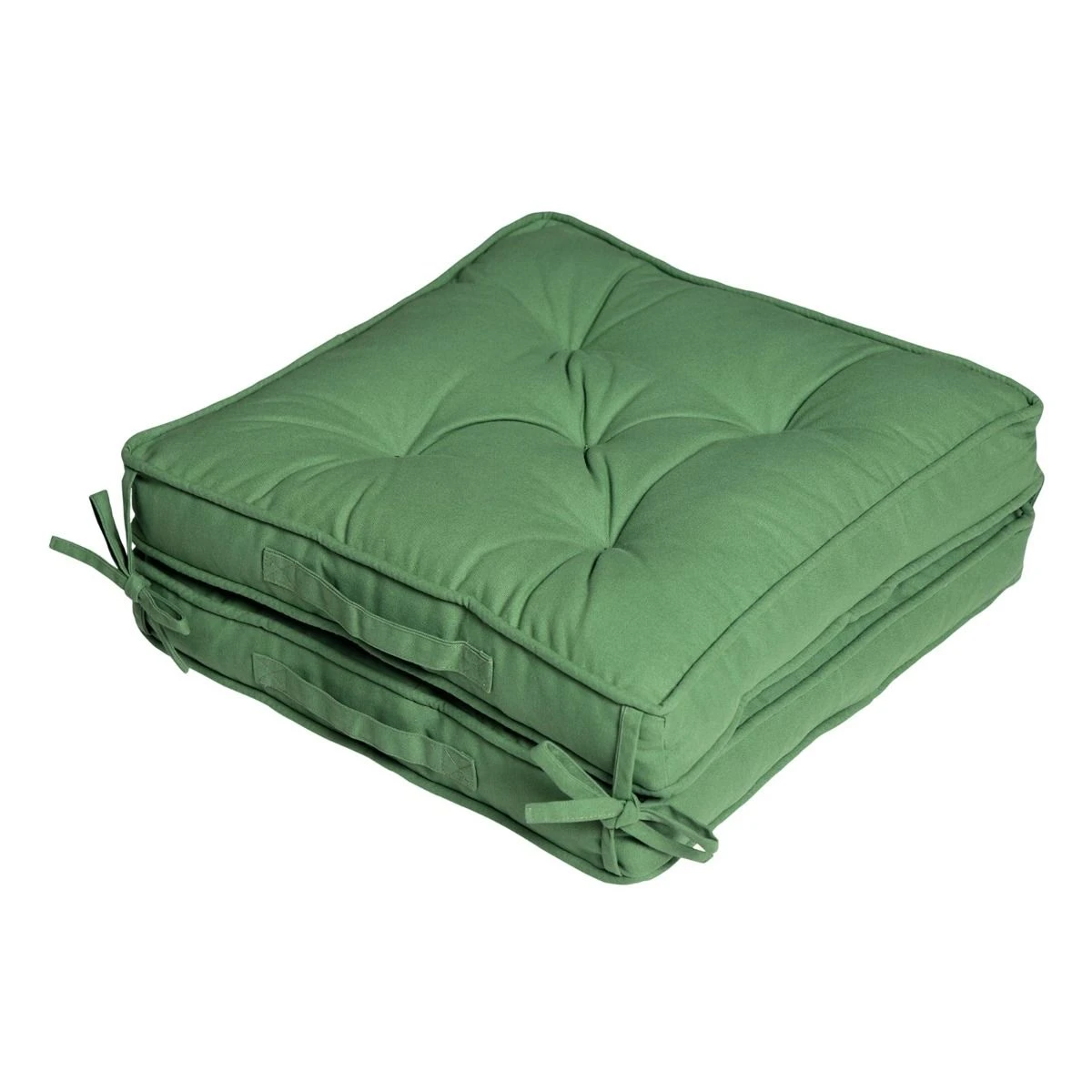 Forest Green Cotton Travel Support Booster Cushion 4 Forest Green Cotton Travel Support Booster Cushion - Image 2