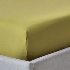 Olive Green Deep Fitted Sheet Egyptian Cotton 1000 TC