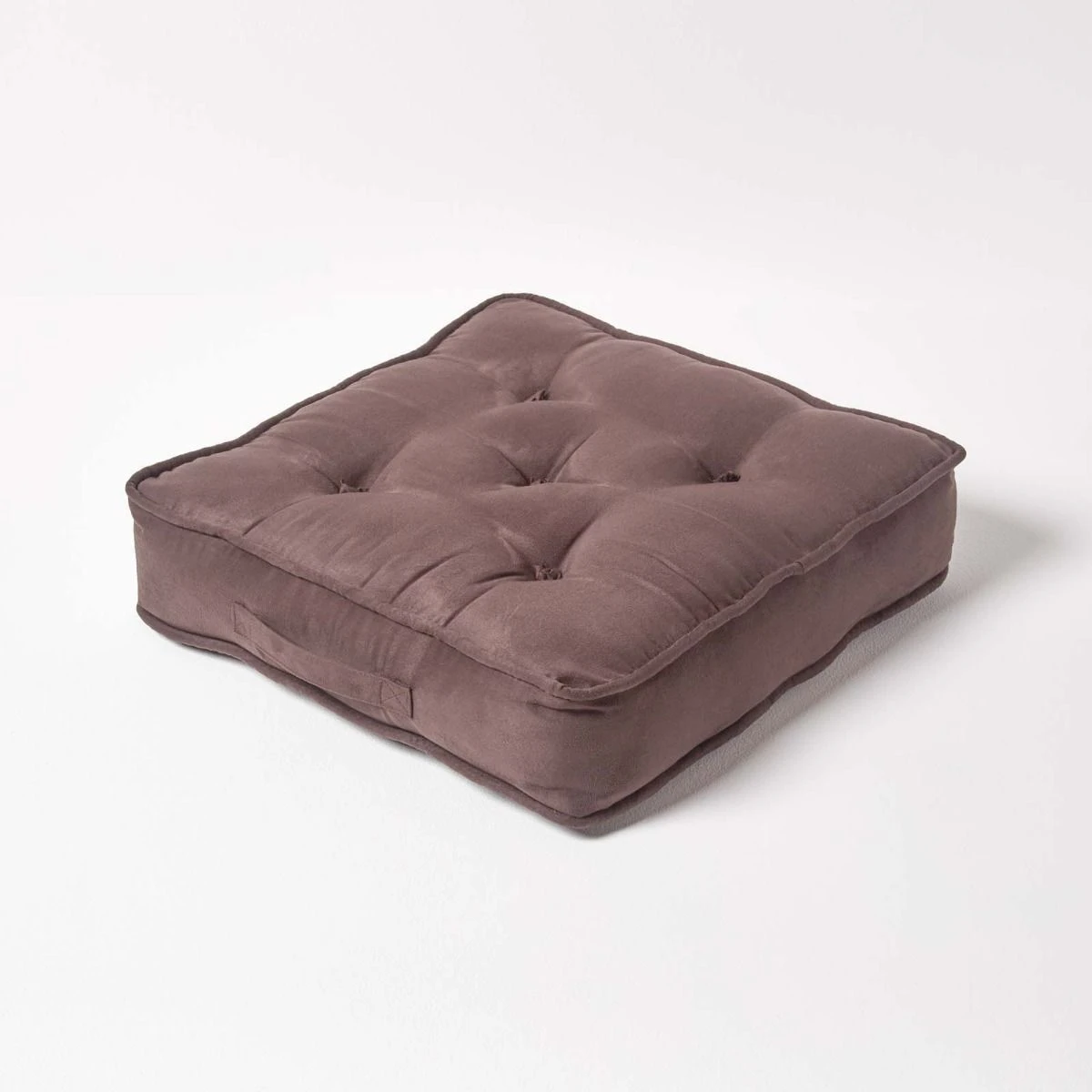 Chocolate Brown Faux Suede Armchair Booster Cushion 4 Chocolate Brown Faux Suede Armchair Booster Cushion - Image 2