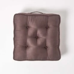 Chocolate Brown Faux Suede Armchair Booster Cushion 11 Chocolate Brown Faux Suede Armchair Booster Cushion -Best Homeware Store cu1111 03 1