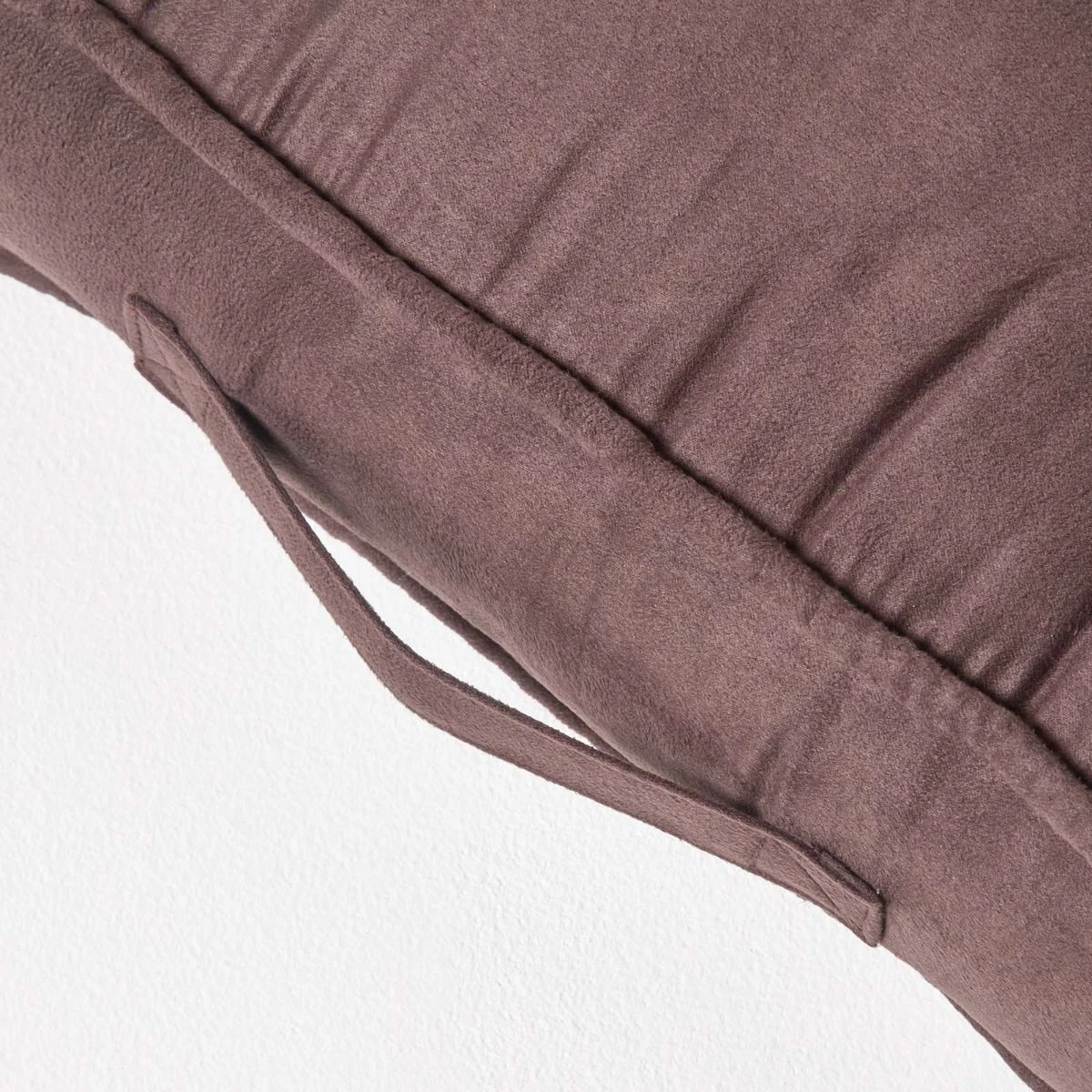 Chocolate Brown Faux Suede Armchair Booster Cushion 6 Chocolate Brown Faux Suede Armchair Booster Cushion - Image 4