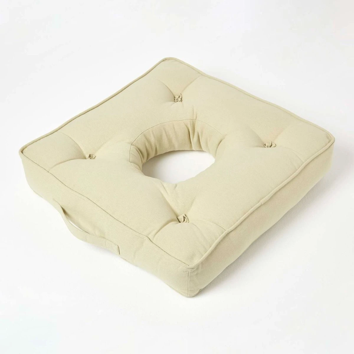 Sage Green Orthopaedic Cotton Armchair Booster Cushion 4 Sage Green Orthopaedic Cotton Armchair Booster Cushion - Image 2