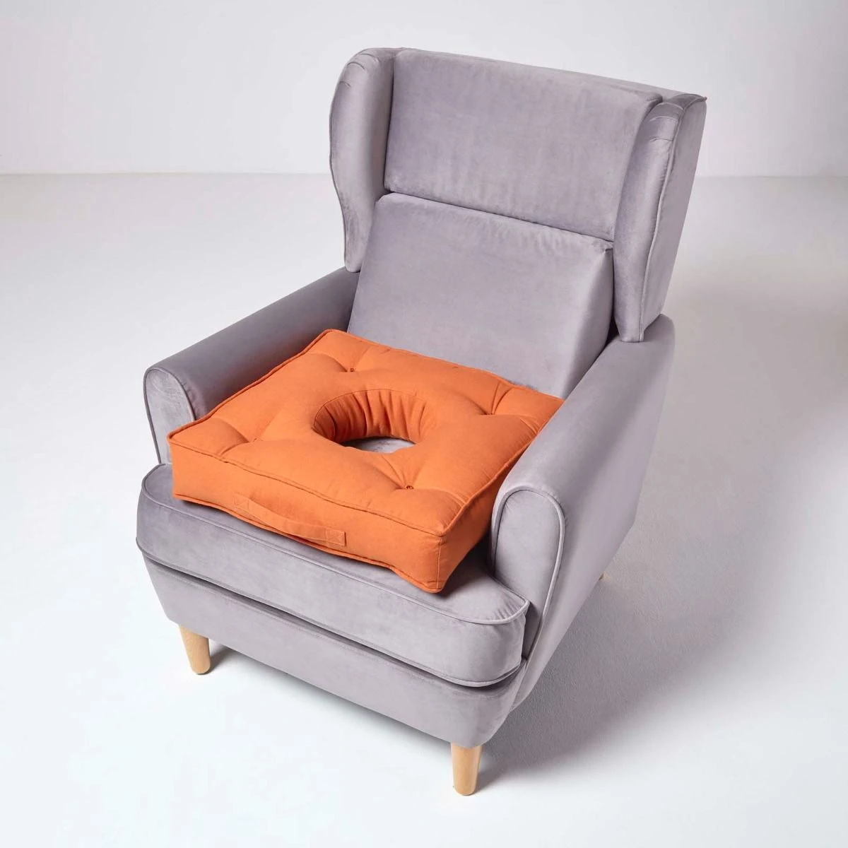 Terracotta Orthopaedic Cotton Armchair Booster Cushion 8 Terracotta Orthopaedic Cotton Armchair Booster Cushion - Image 6
