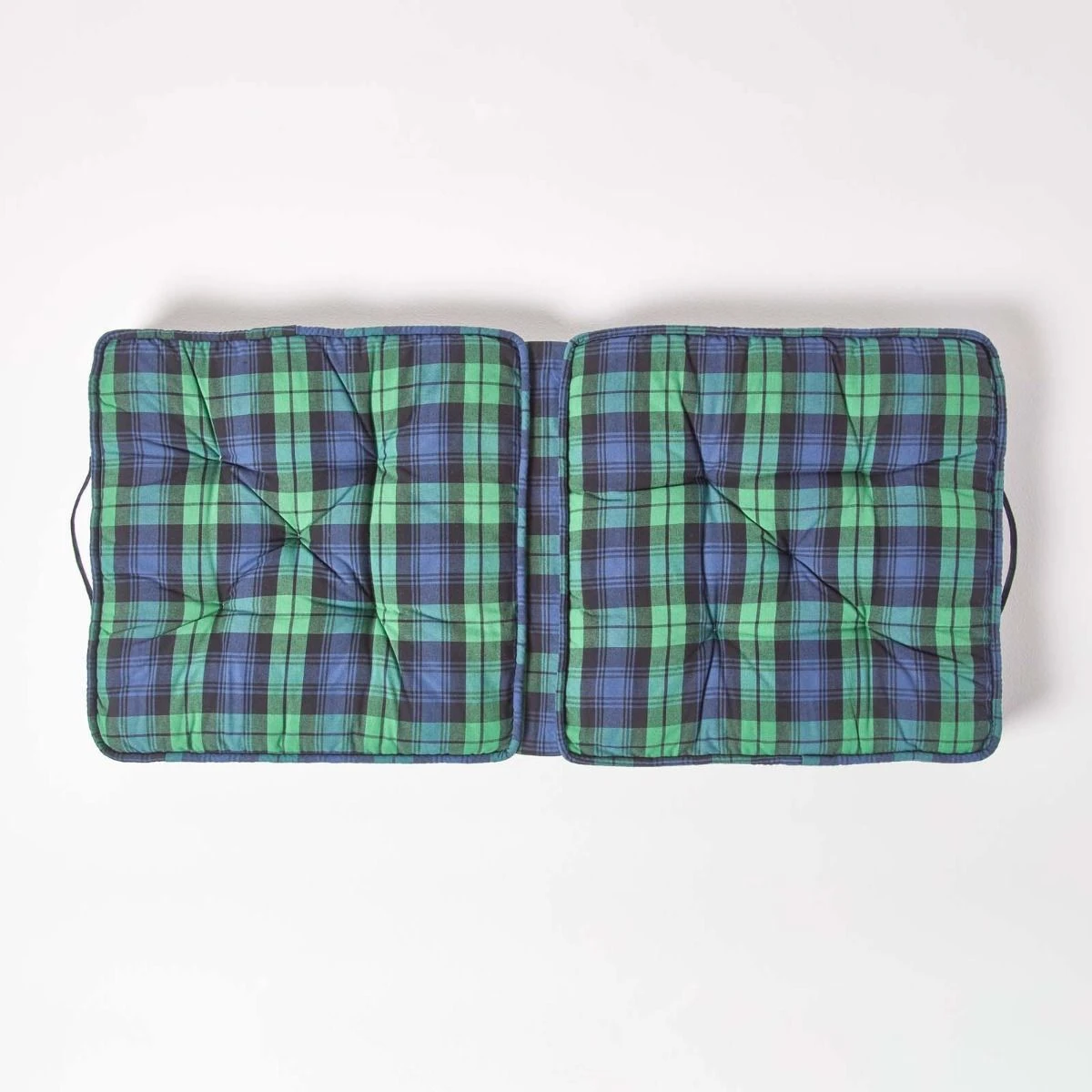 Blackwatch Tartan Cotton Travel Support Booster Cushion 5 Blackwatch Tartan Cotton Travel Support Booster Cushion - Image 3