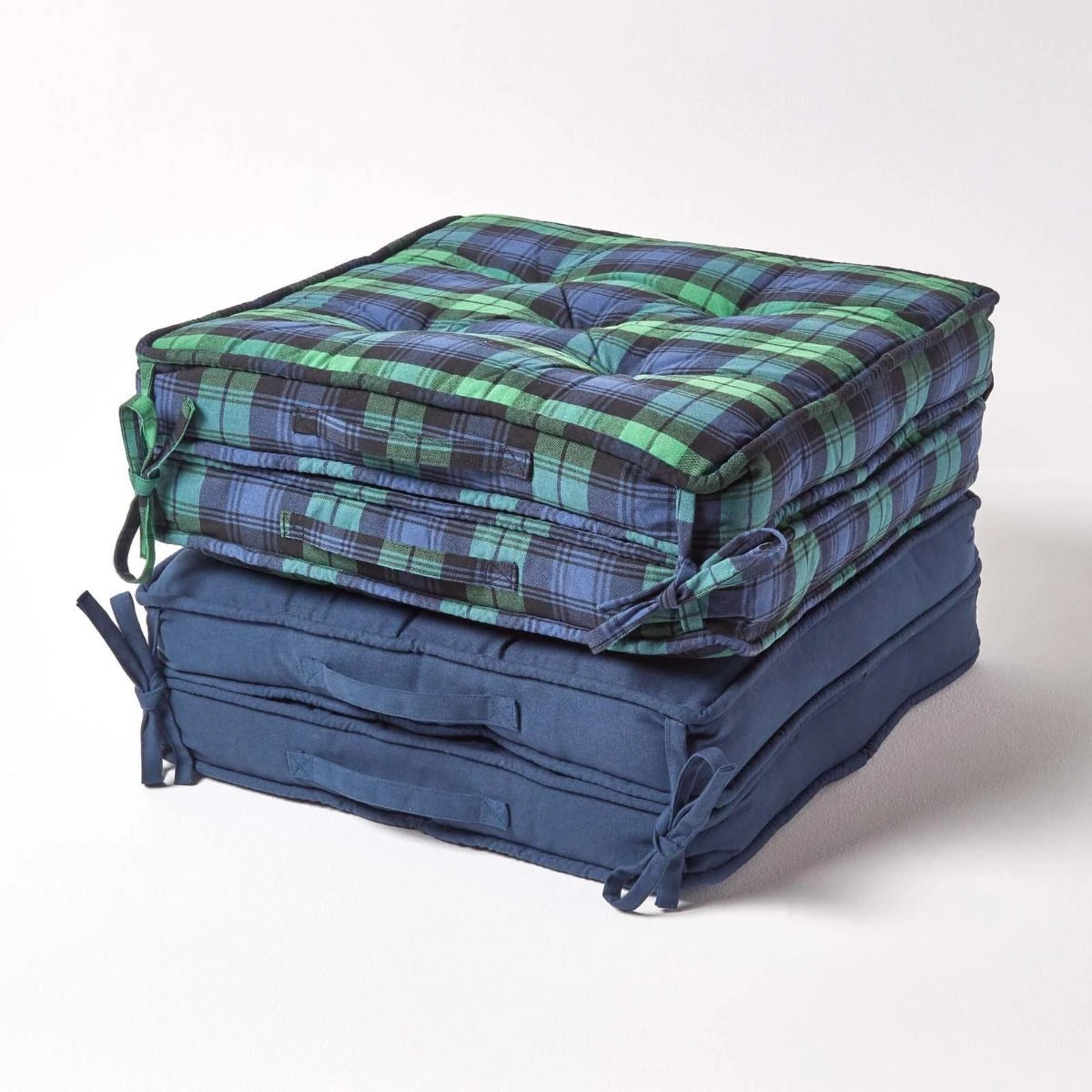 Blackwatch Tartan Cotton Travel Support Booster Cushion 10 Blackwatch Tartan Cotton Travel Support Booster Cushion - Image 8