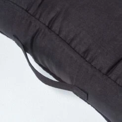 Black Faux Suede Armchair Booster Cushion 12 Black Faux Suede Armchair Booster Cushion -Best Homeware Store cu1183 04