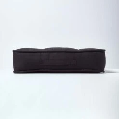 Black Faux Suede Armchair Booster Cushion 13 Black Faux Suede Armchair Booster Cushion -Best Homeware Store cu1183 05
