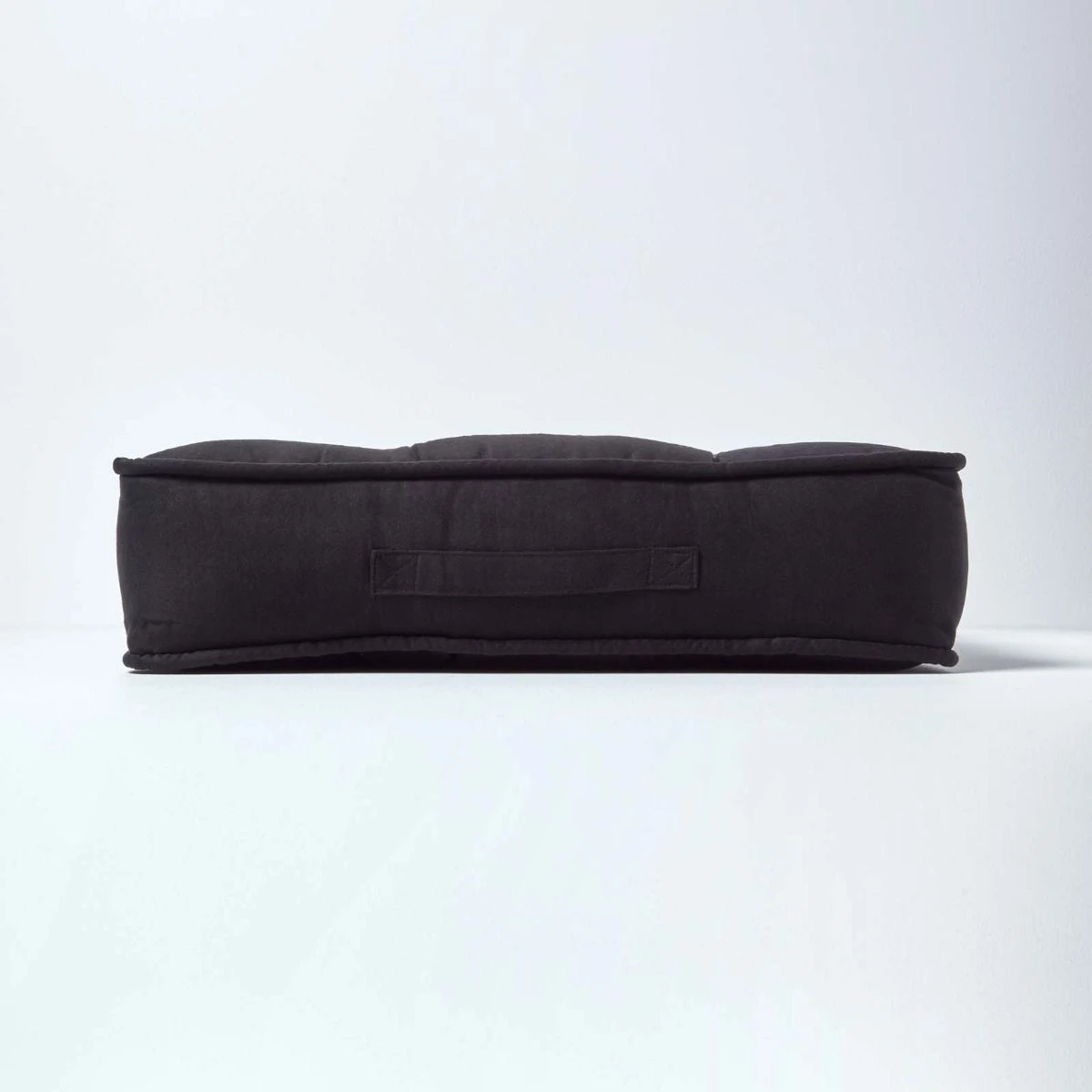 Black Faux Suede Armchair Booster Cushion 7 Black Faux Suede Armchair Booster Cushion - Image 5
