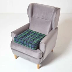 Black Watch Tartan Cotton Armchair Booster Cushion 13 Black Watch Tartan Cotton Armchair Booster Cushion -Best Homeware Store cu1189 6
