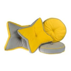 Yellow And Grey Round Floor Cushion 15 Yellow And Grey Round Floor Cushion -Best Homeware Store cu1196 m 7