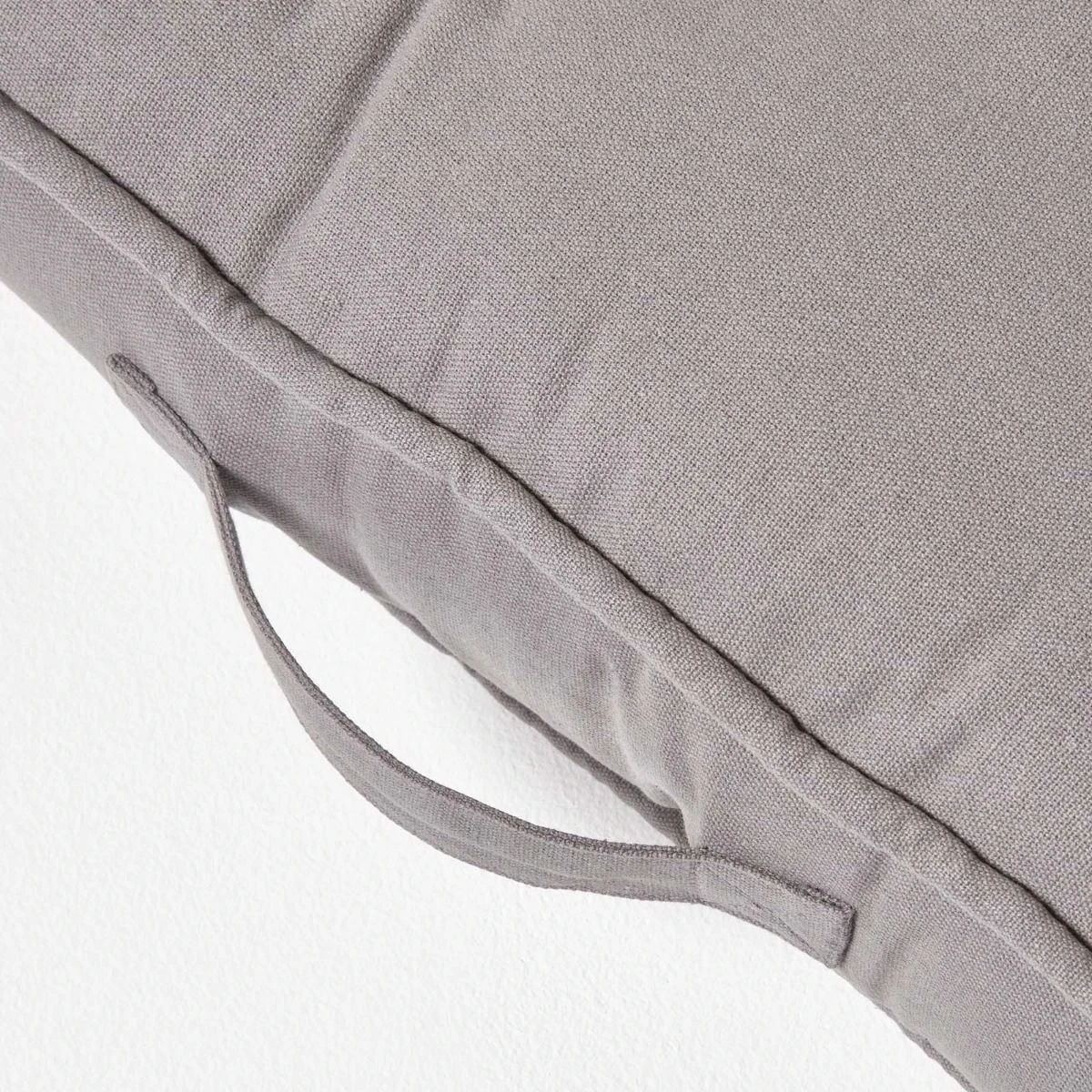 Charcoal Grey Cotton 2 Seater Booster Cushion 6 Charcoal Grey Cotton 2 Seater Booster Cushion - Image 4