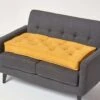 Mustard Yellow Cotton 2 Seater Booster Cushion