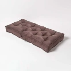 Chocolate Faux Suede 2 Seater Booster Cushion 10 Chocolate Faux Suede 2 Seater Booster Cushion -Best Homeware Store cu1219 02