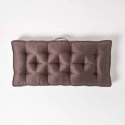 Chocolate Faux Suede 2 Seater Booster Cushion 11 Chocolate Faux Suede 2 Seater Booster Cushion -Best Homeware Store cu1219 03