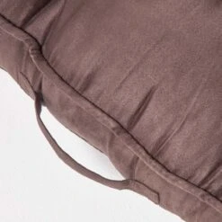 Chocolate Faux Suede 2 Seater Booster Cushion 12 Chocolate Faux Suede 2 Seater Booster Cushion -Best Homeware Store cu1219 04
