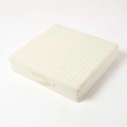 Cream Quilted Cotton Armchair Booster Cushion Cover 14 Cream Quilted Cotton Armchair Booster Cushion Cover -Best Homeware Store cu1231b 3 1