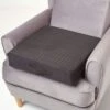 Black Suede Orthopaedic Foam Armchair Booster Cushion 2 Black Suede Orthopaedic Foam Armchair Booster Cushion -Best Homeware Store cu1231e 1