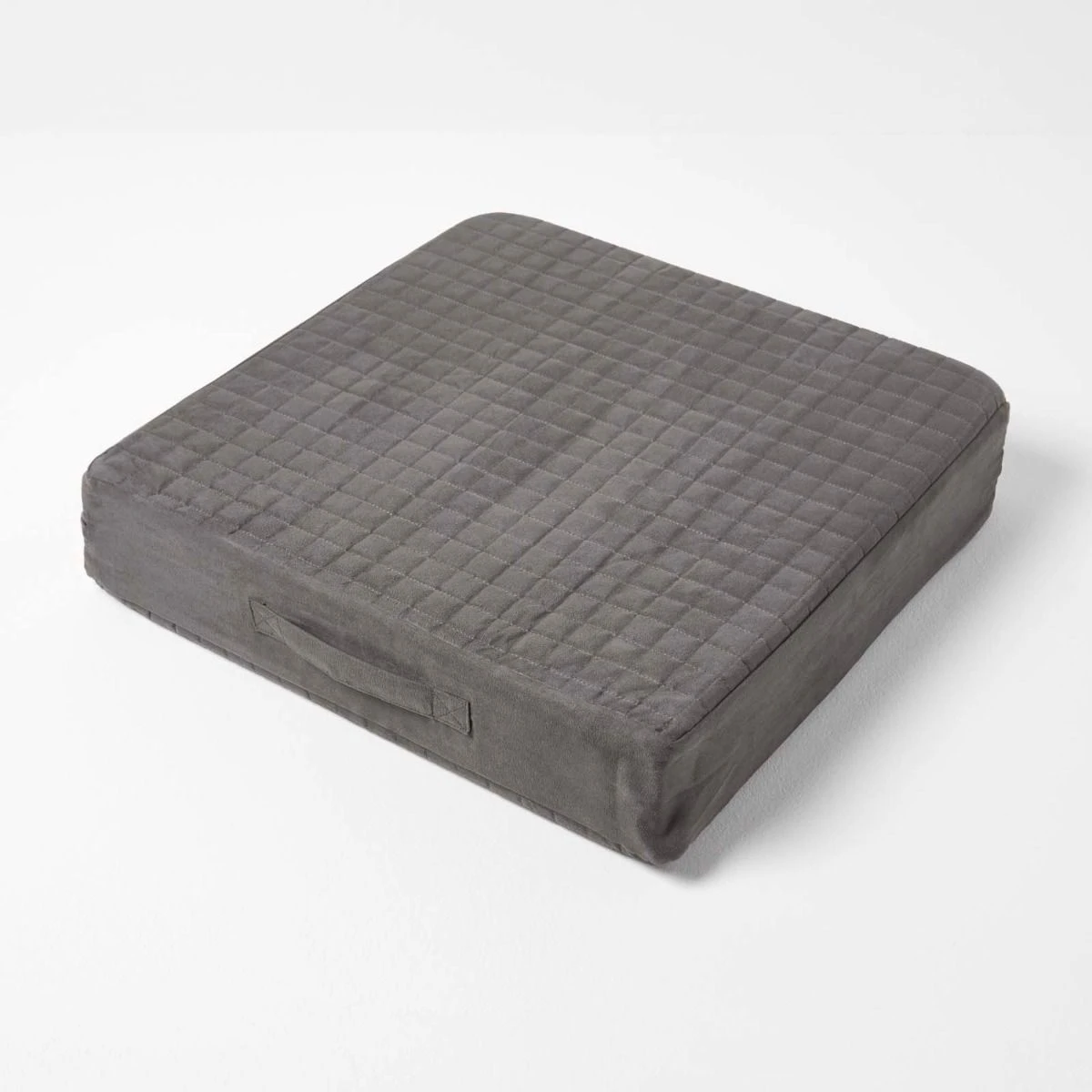 Grey Suede Orthopaedic Foam Armchair Booster Cushion 5 Grey Suede Orthopaedic Foam Armchair Booster Cushion - Image 3