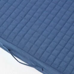 Navy Cotton Orthopaedic Foam 2 Seater Booster Cushion 11 Navy Cotton Orthopaedic Foam 2 Seater Booster Cushion -Best Homeware Store cu1232a 4