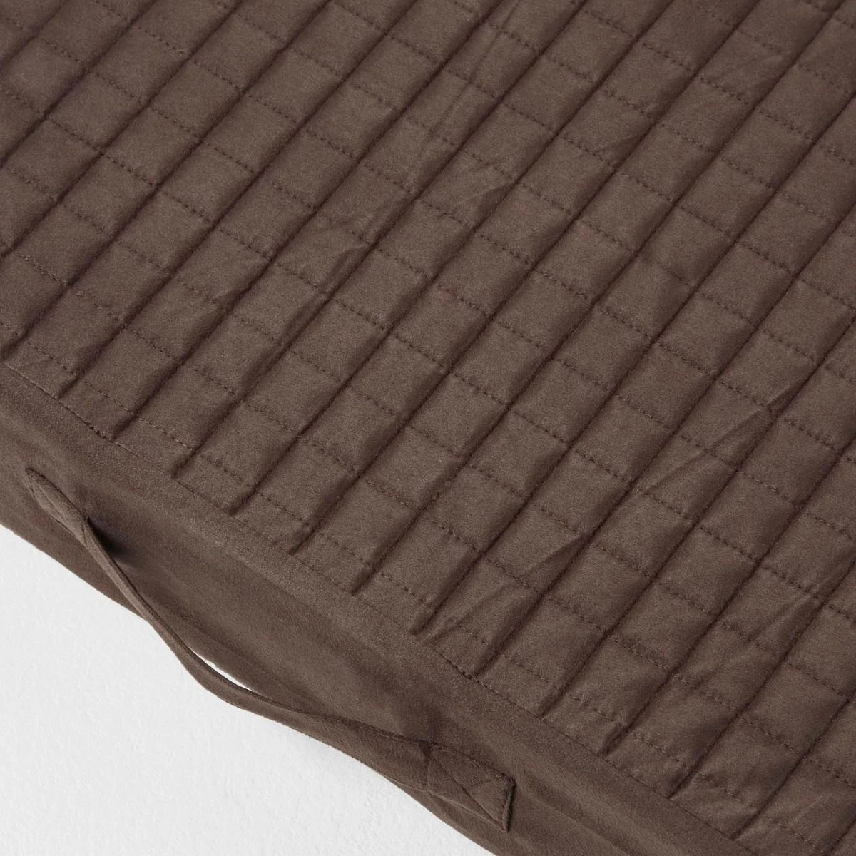 Brown Suede Orthopaedic Foam 2 Seater Booster Cushion 6 Brown Suede Orthopaedic Foam 2 Seater Booster Cushion - Image 4