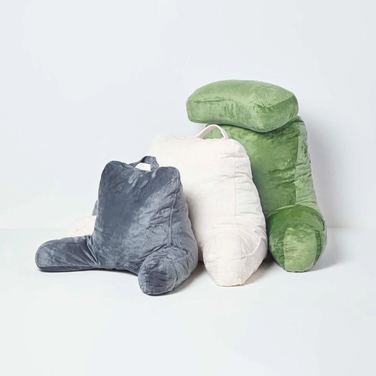 Green Reading Pillow Memory Foam Filling & Velvet Cover 8 Green Reading Pillow Memory Foam Filling & Velvet Cover - Image 6