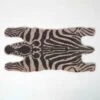 Zebra Shaped Coir Animal Print Non-Slip Doormat