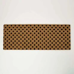 Spotted Coir Double Door Mat Runner 120 X 45 Cm