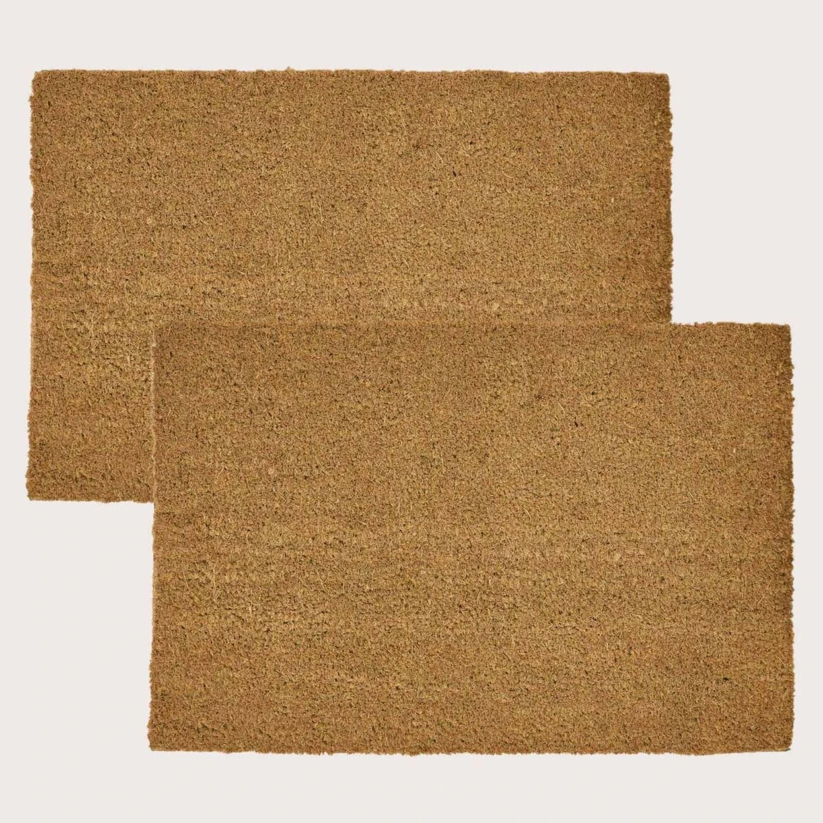 Set Of 2 Plain Coir Doormats 60 X 40 3 Set Of 2 Plain Coir Doormats 60 X 40