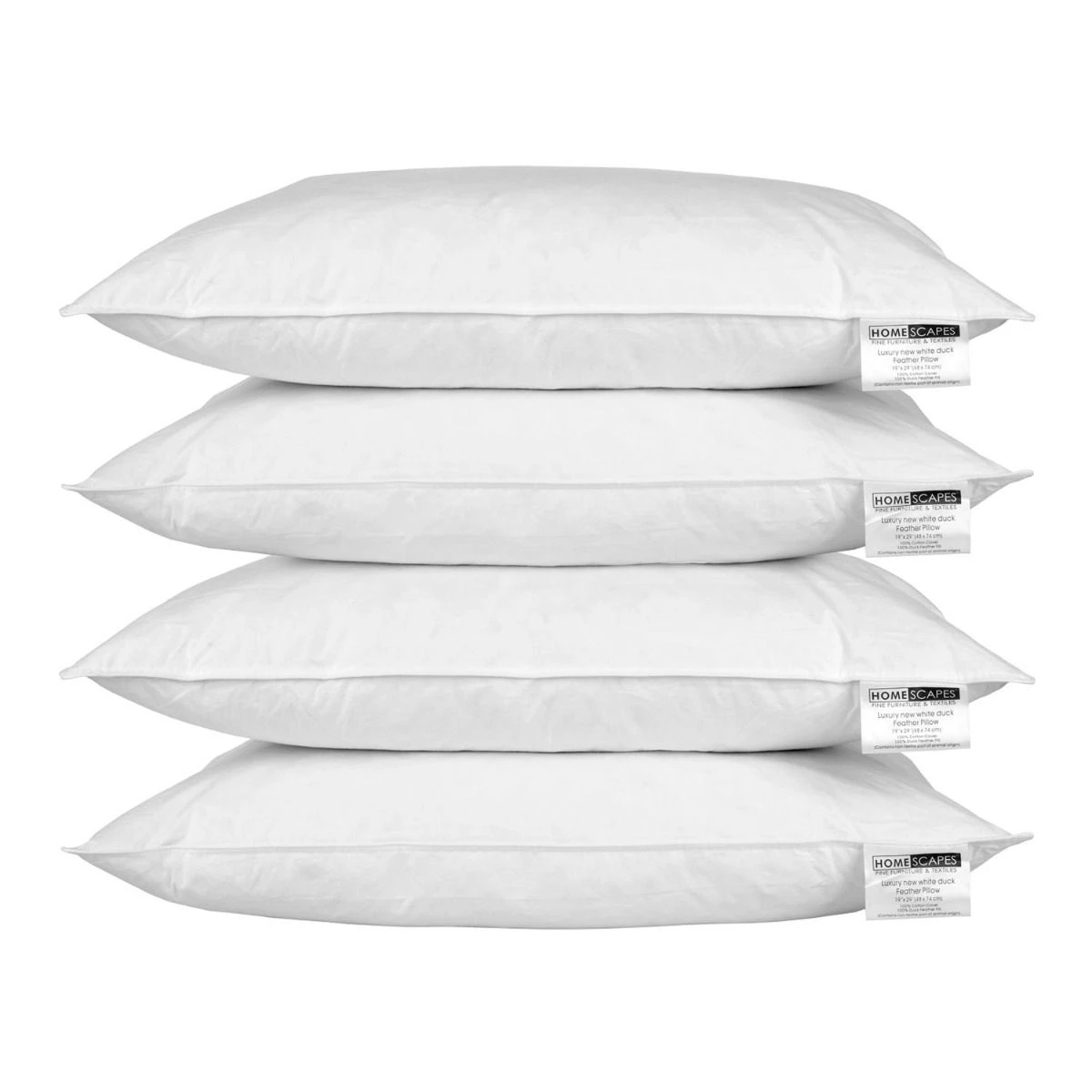 Duck Feather Pillow X 4 3 Duck Feather Pillow X 4