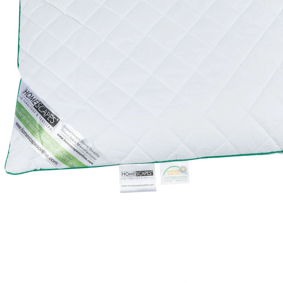 Quilted Organic Buckwheat Pillow For Head And Neck Support - Firm 6 Quilted Organic Buckwheat Pillow For Head And Neck Support - Firm - Image 4