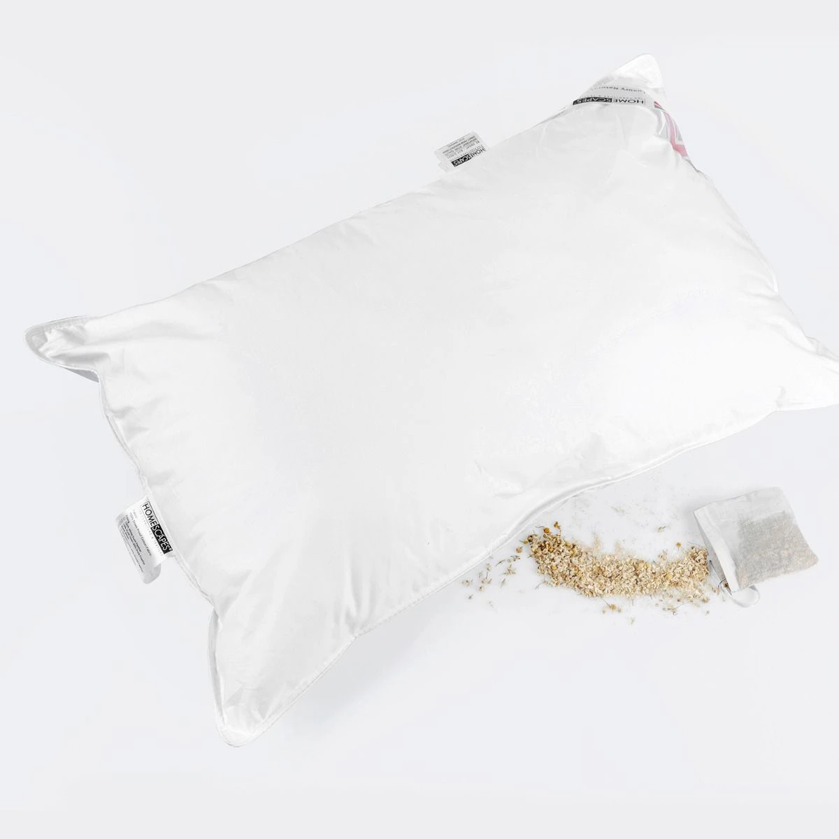 Goose Feather & Down Camomile Pillow With Dried Camomile Insert Extra Fill 8 Goose Feather & Down Camomile Pillow With Dried Camomile Insert Extra Fill - Image 6