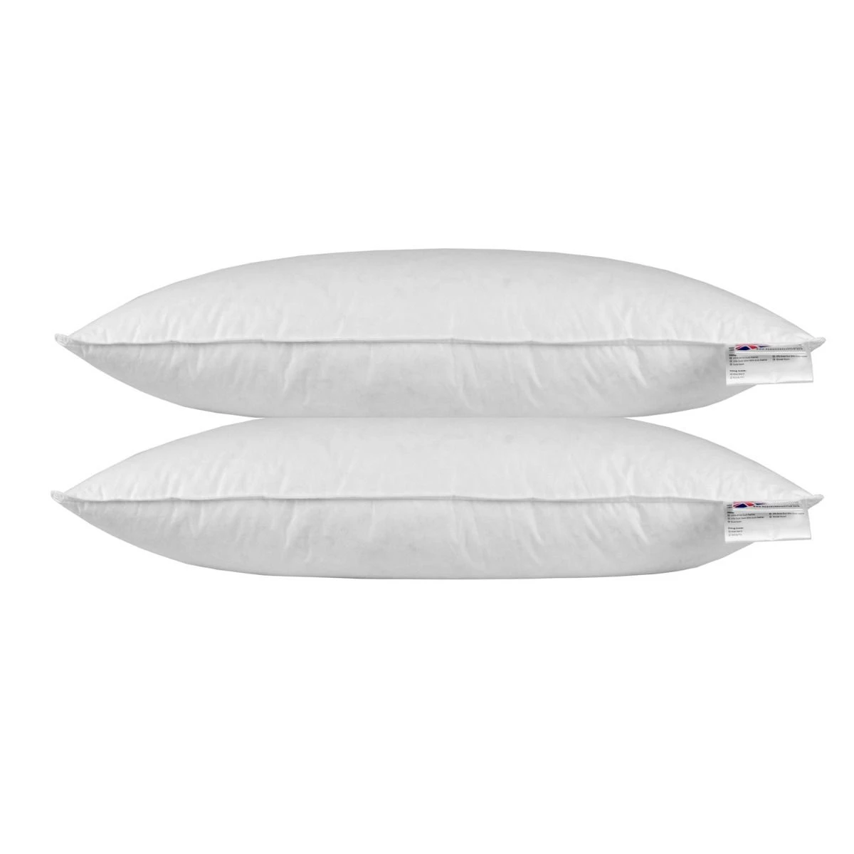 Duck Feather & Down Euro Continental Pillow Pair - 40cm X 80cm (16"x32") 6 Duck Feather & Down Euro Continental Pillow Pair - 40cm X 80cm (16"x32") - Image 4