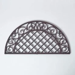 Brown Half Moon Parisian Cast Iron Doormat