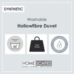 15 Tog Hollowfibre Duvet 11 15 Tog Hollowfibre Duvet -Best Homeware Store hollowfibre duvets uk 7