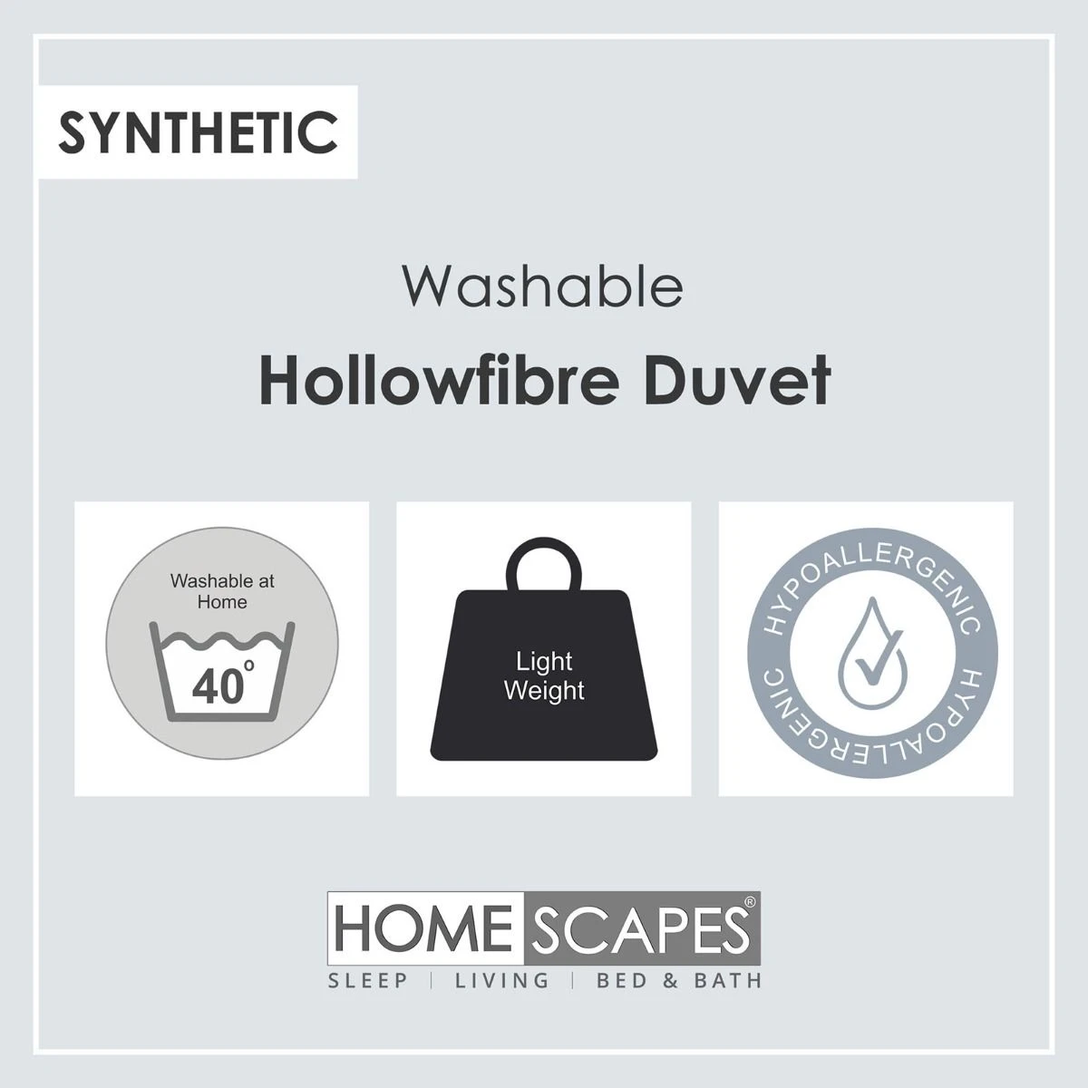 15 Tog Hollowfibre Duvet 7 15 Tog Hollowfibre Duvet - Image 5