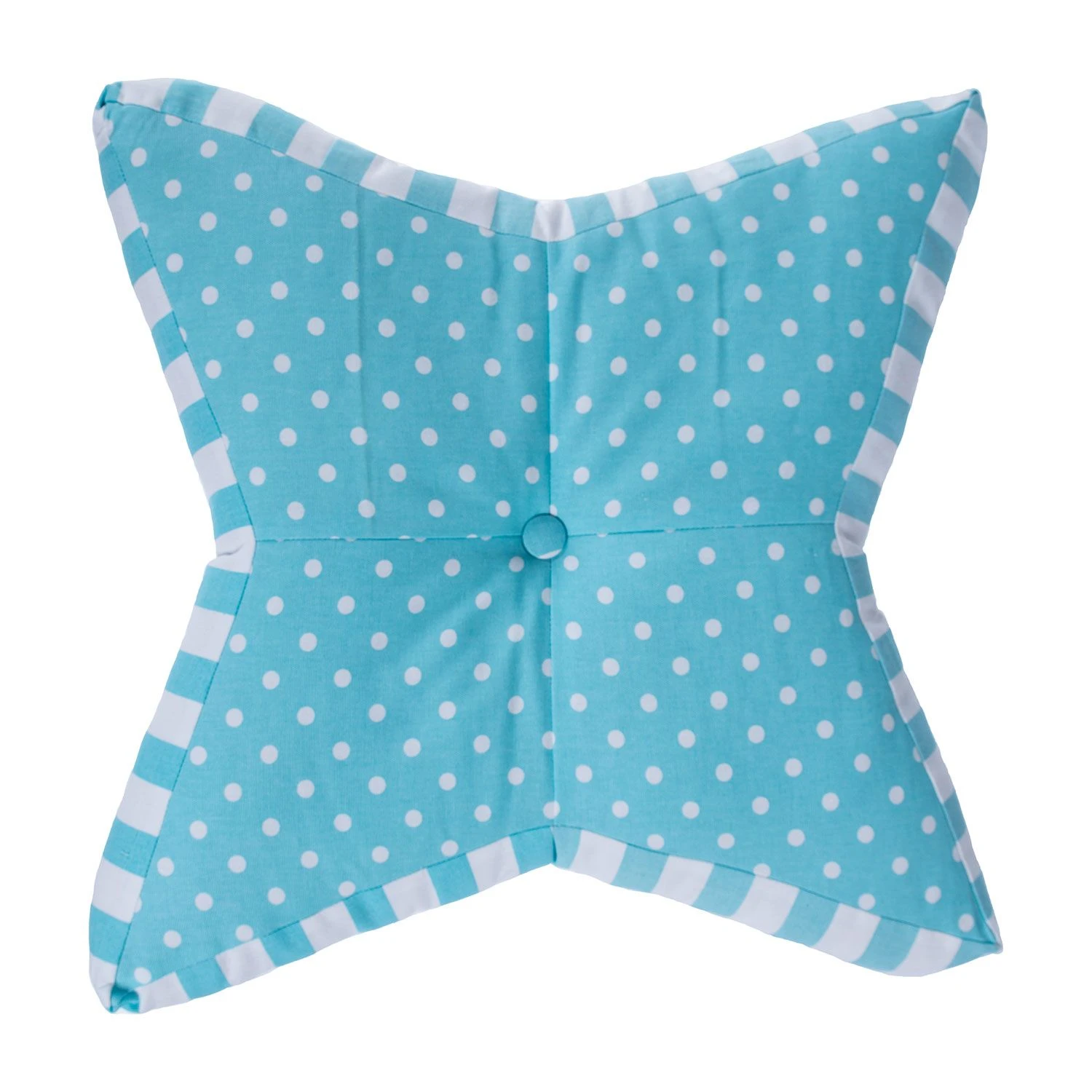 Blue Polka Dot Star Floor Cushion 3 Blue Polka Dot Star Floor Cushion