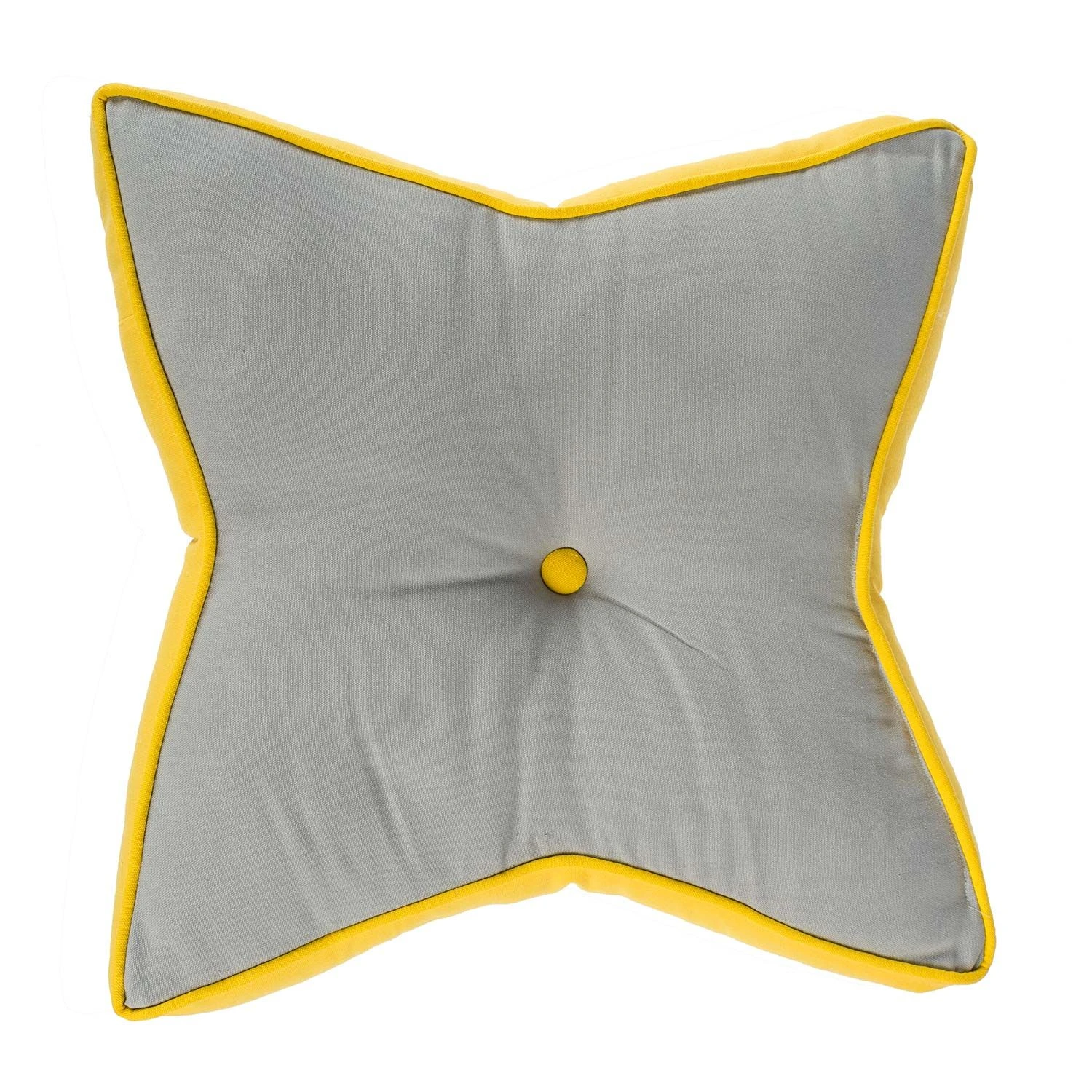 Grey And Yellow Star Floor Cushion 3 Grey And Yellow Star Floor Cushion